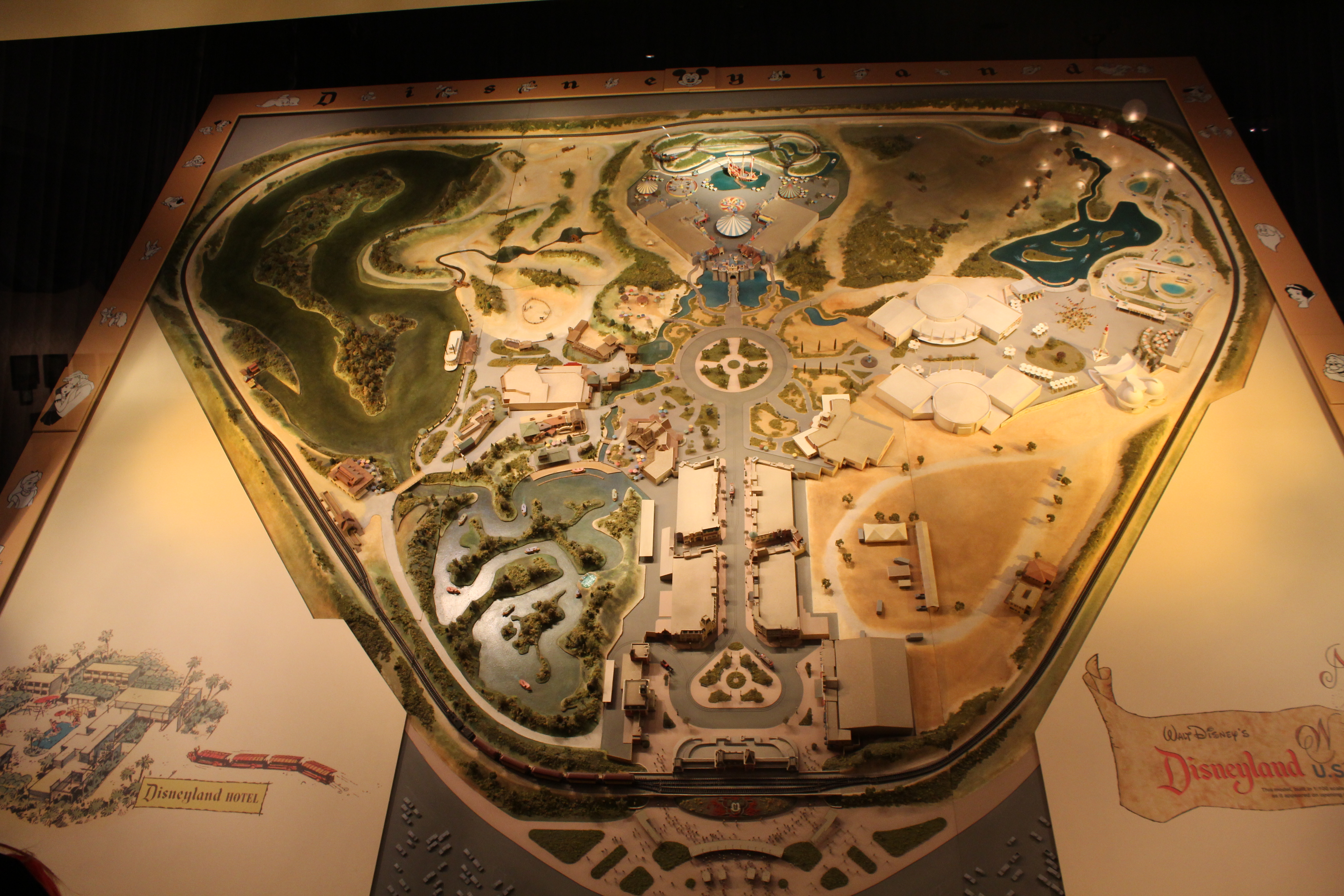 1:100 Scale Model Map of 1955 Disneyland