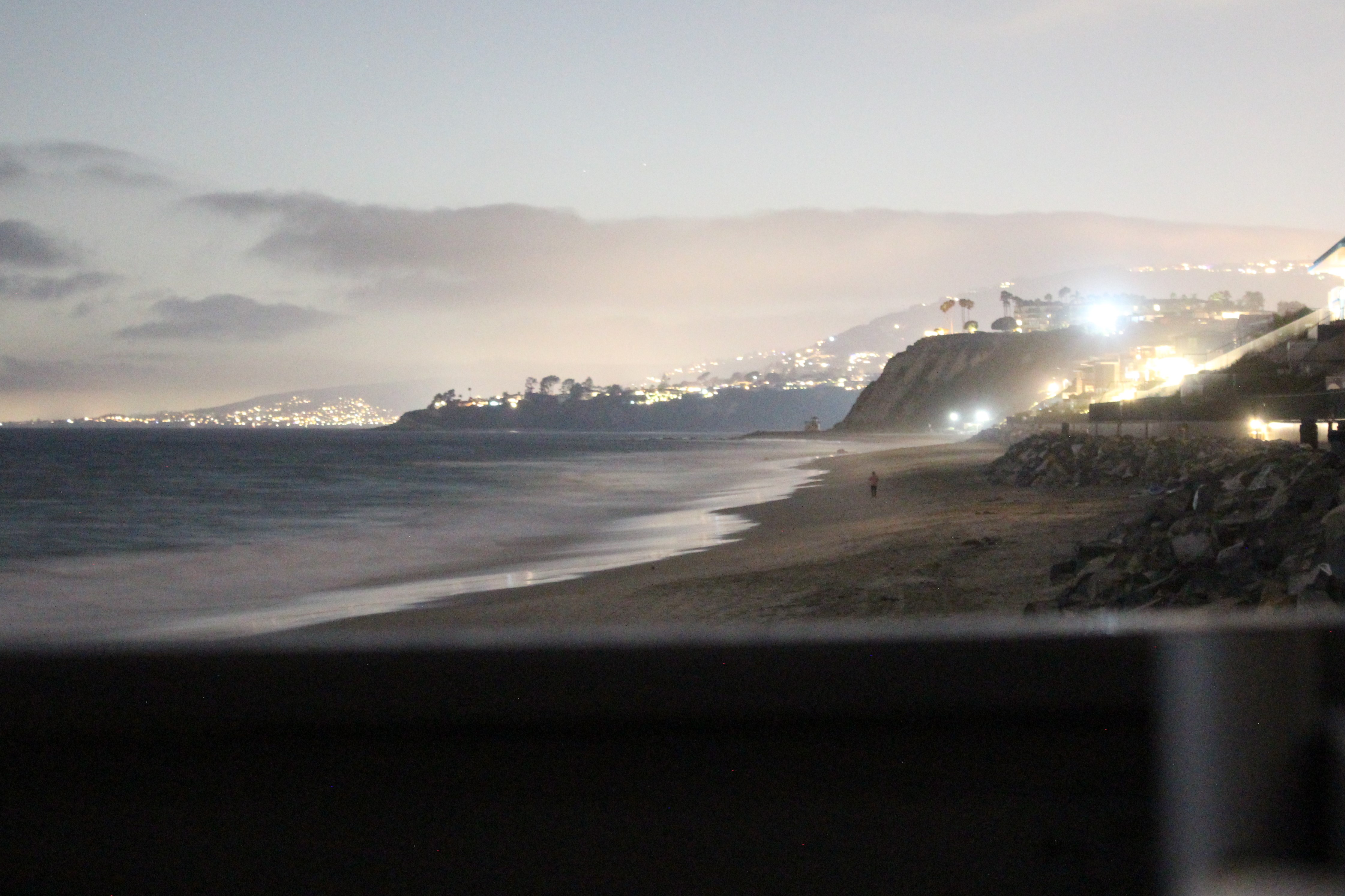 View of the Coast at Night, Dana Point, California