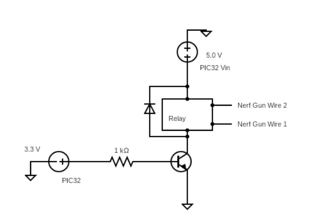 Current-amplifier circuit schematic.