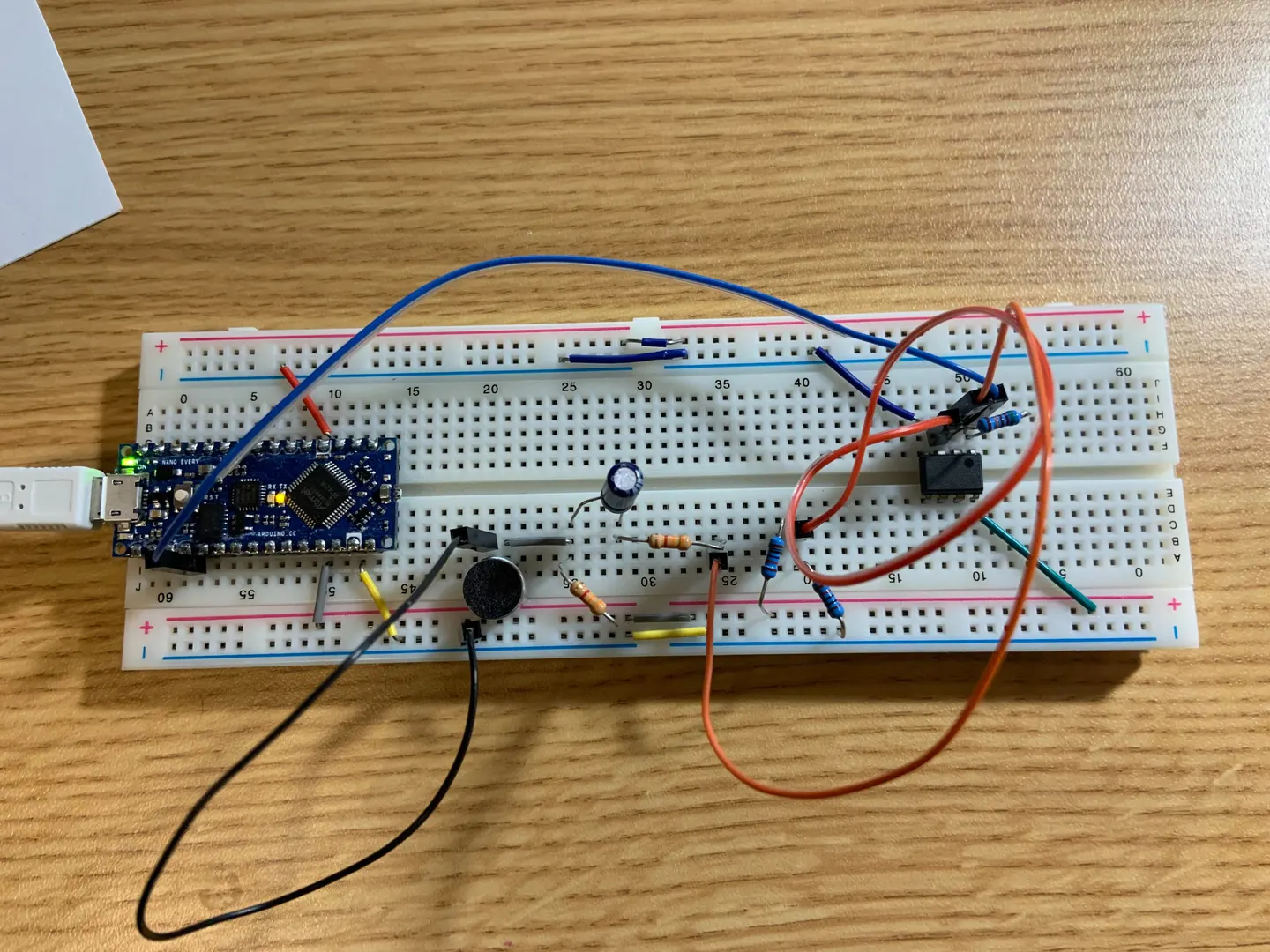 amplified Circuit Board for Lab 3: Filtering and FFT.