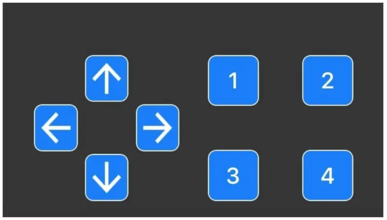 Bluetooth control pad for the remote-control tank.