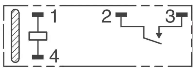 Electric relay circuit schematic.