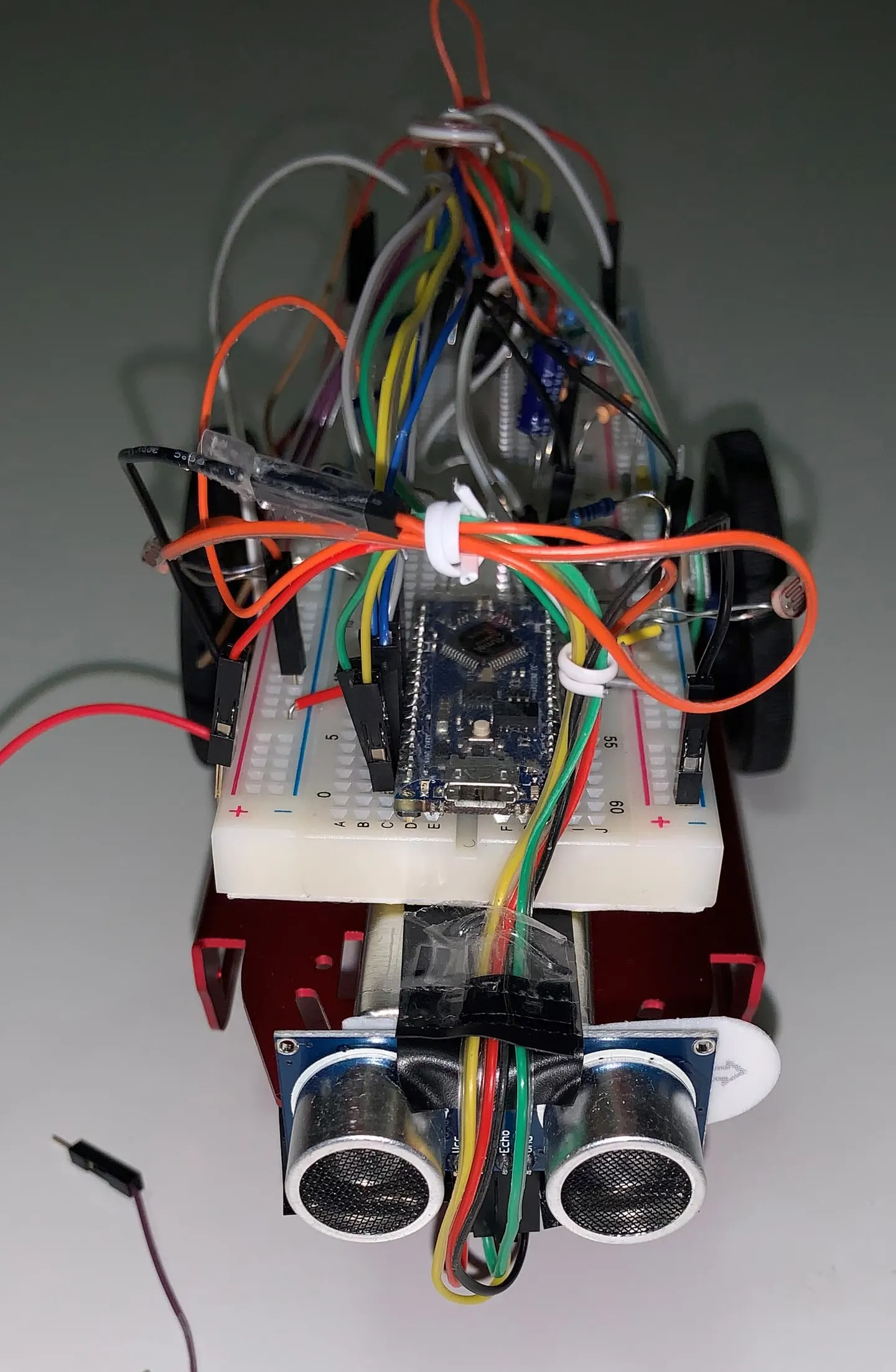 robot Final Front for Lab 4: Ultrasonic Sensors and All.