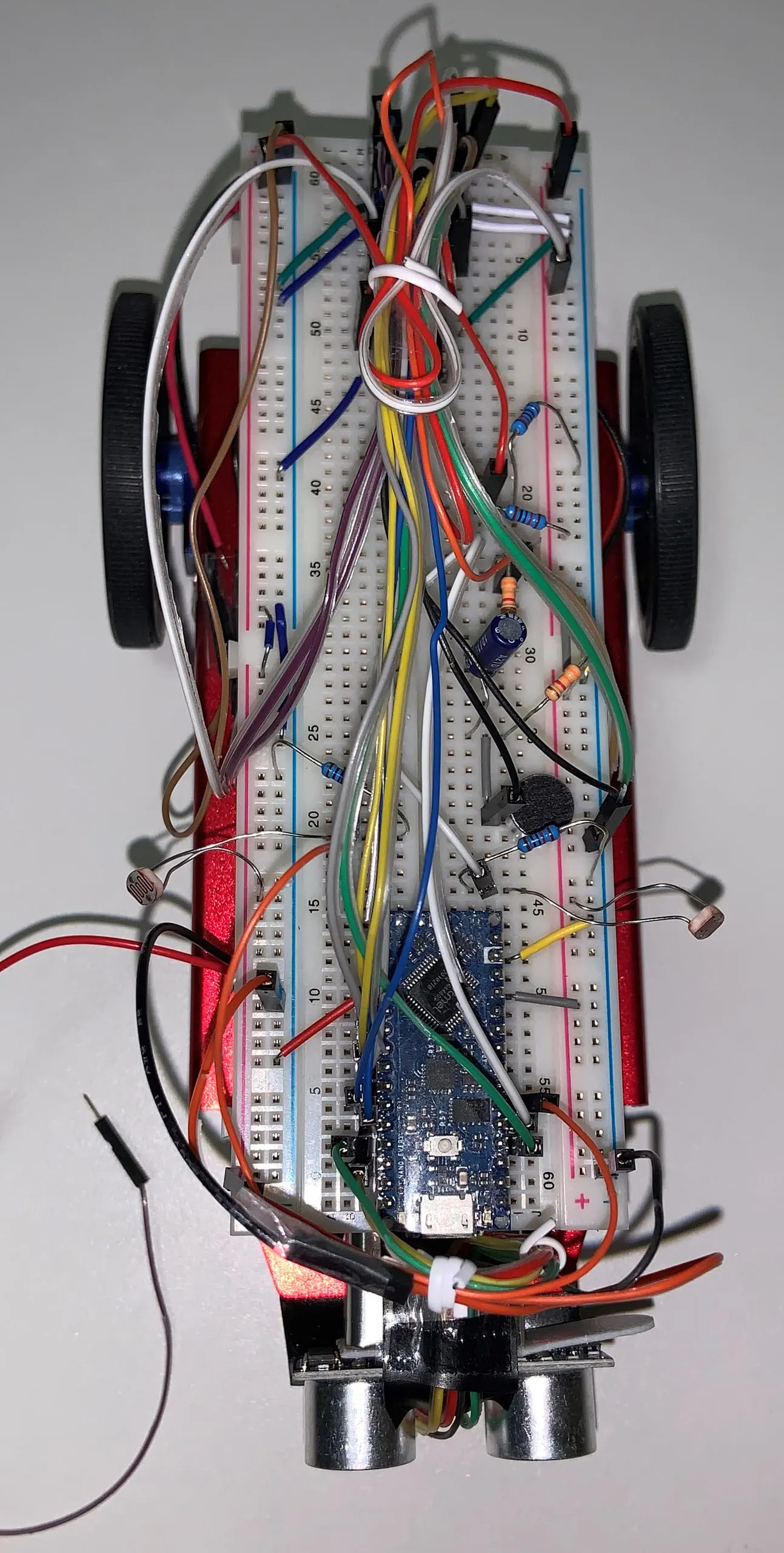 robot Front Top for Lab 4: Ultrasonic Sensors and All.