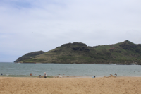 Beach view from the Marriot Resort and Spa’s oceanfront property.