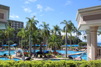 Marriot Resort and Spa’s main pool area in Lihue, Kauai.